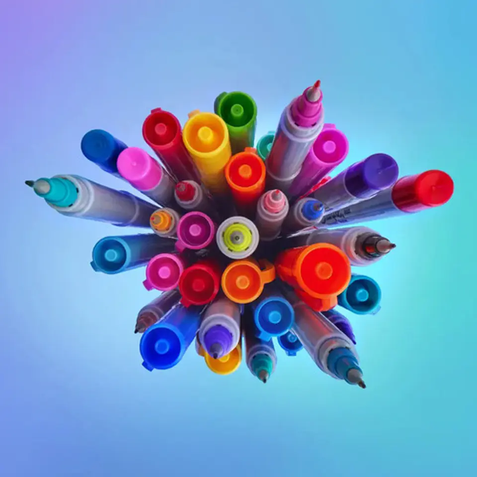 Set 24 Marcadores Permanentes Sharpie Glam Pop Colores 5