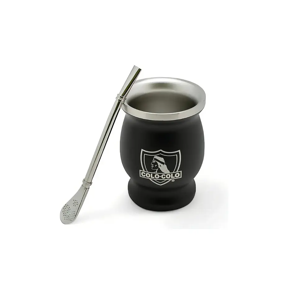 Mate Criollo con bombilla Colo-Colo 2