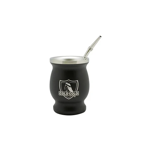 Mate Criollo con bombilla Colo-Colo
