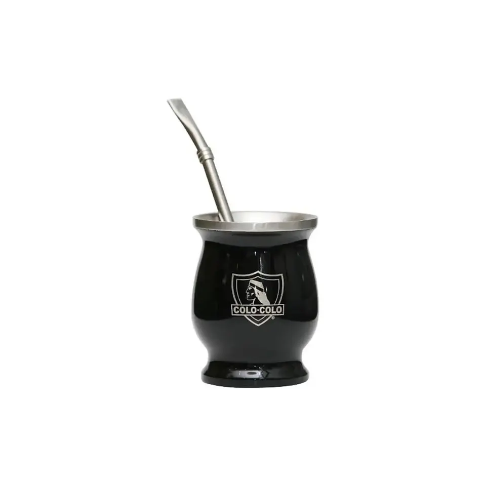 Mate Criollo con bombilla Colo-Colo 3