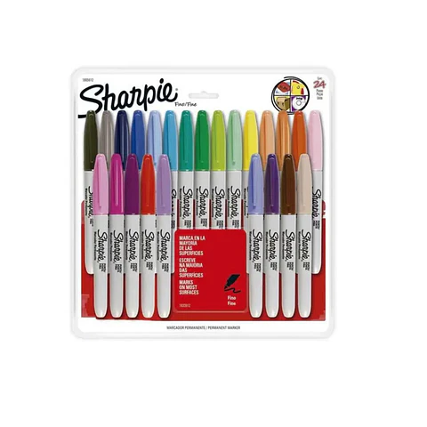 Set 24 Marcadores Sharpie Punta Fina. 