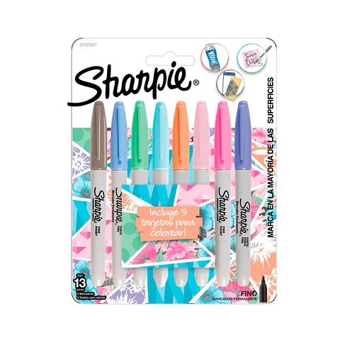 Set 8 Marcadores Punta Fina Color Pastel