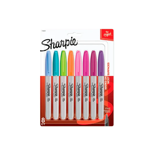 Set 8 Marcadores Punta Fina Fashion Blister