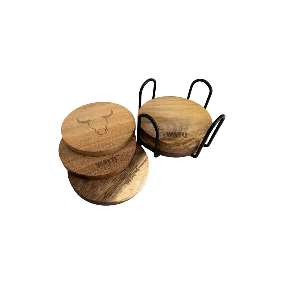 Set 6 Posavasos Madera Wayu 3