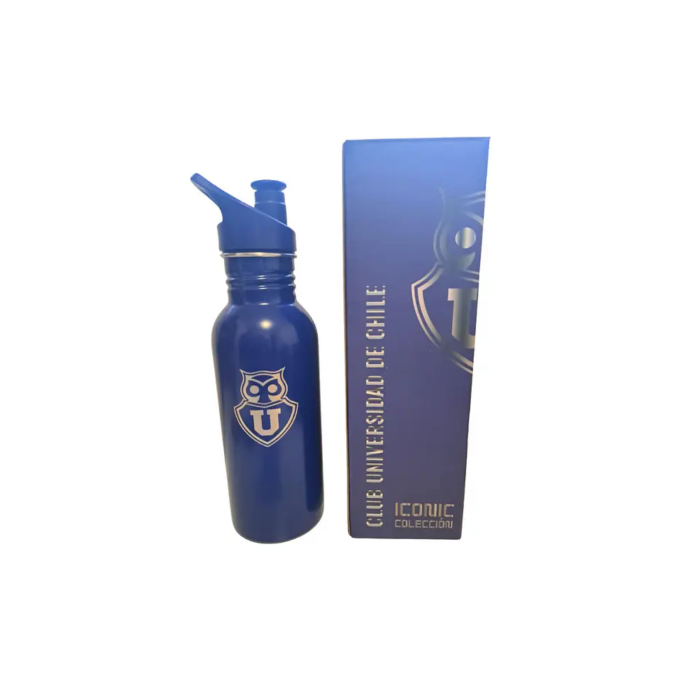 Botella Metálica Universidad De Chile 600 Ml 3