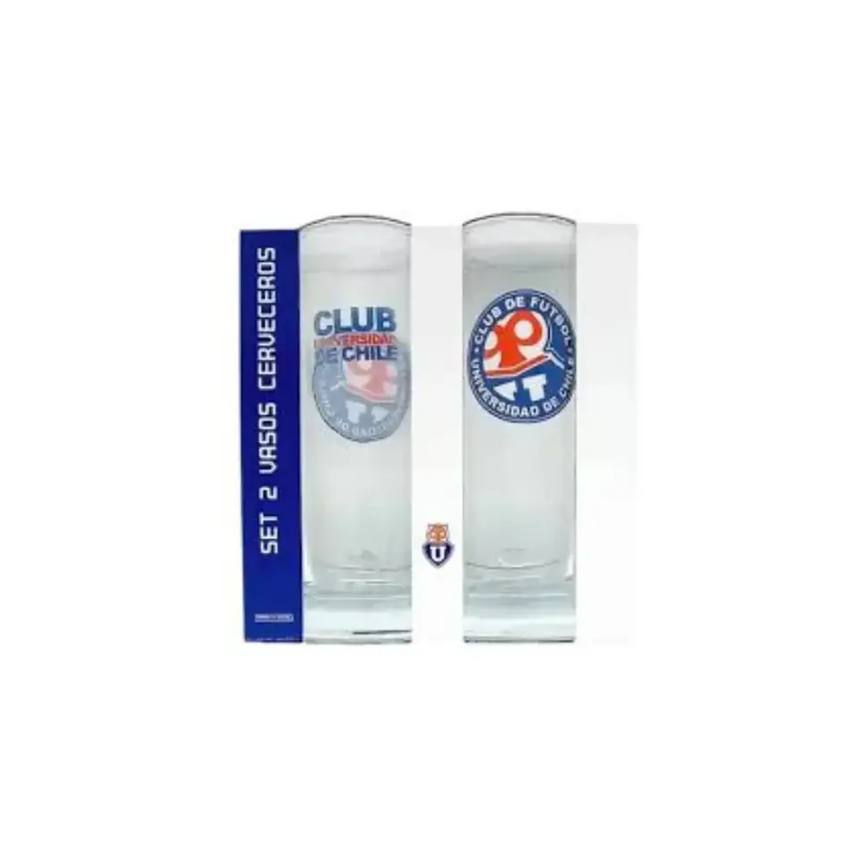 Set 2 Vasos Universidad de Chile 1