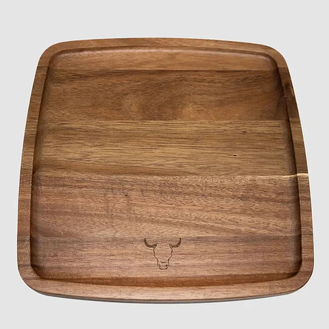 Plato Wayu Marrón Claro Liso