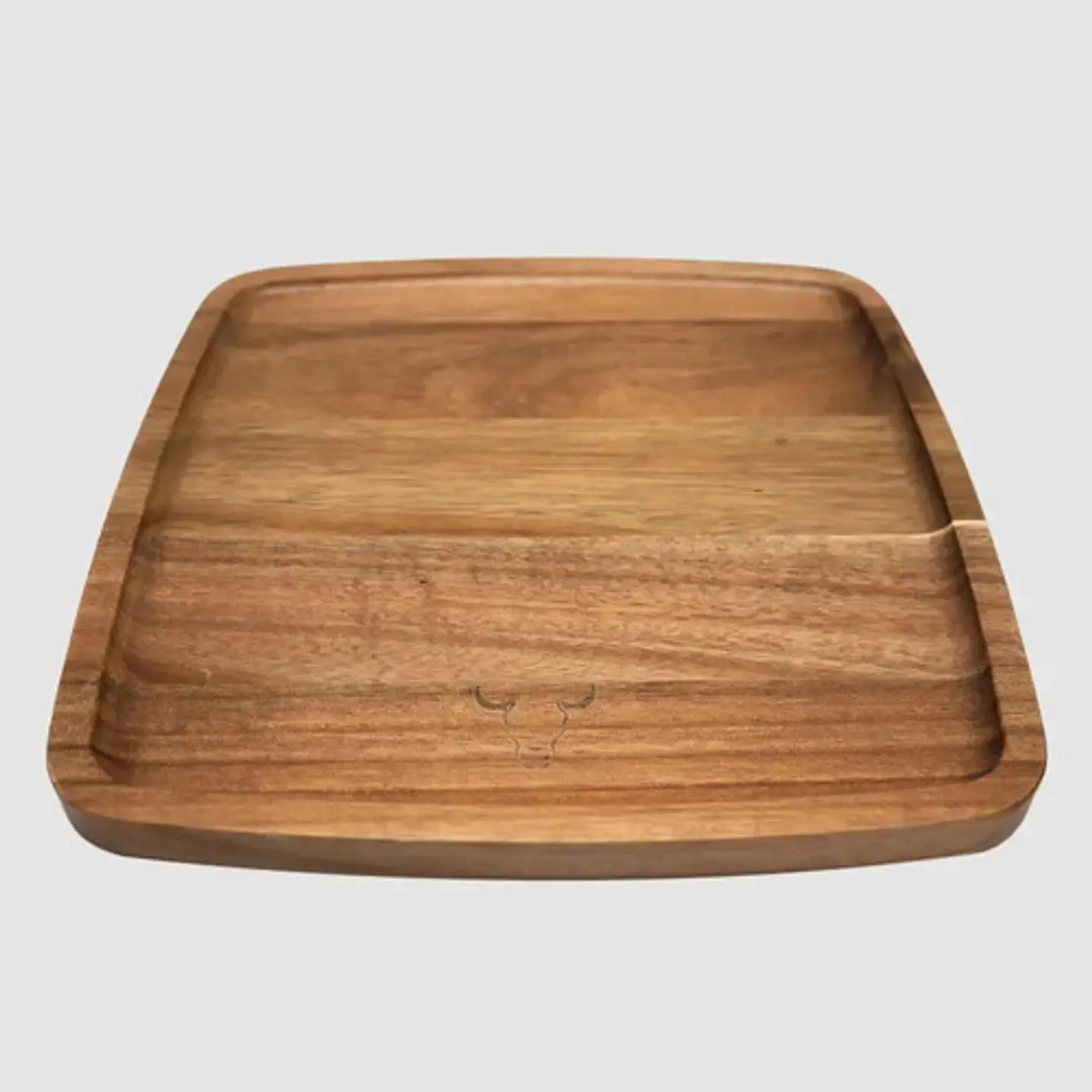 Plato Wayu Marrón Claro Liso 3
