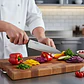 Cuchillo Santoku 18cm Krons Deluxe Acero Inoxidable Mango Ne - Miniatura 2