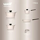 Batería Cocina Aluminio Fundido 7 Piezas Fortis Beige Wolf C - Miniatura 2