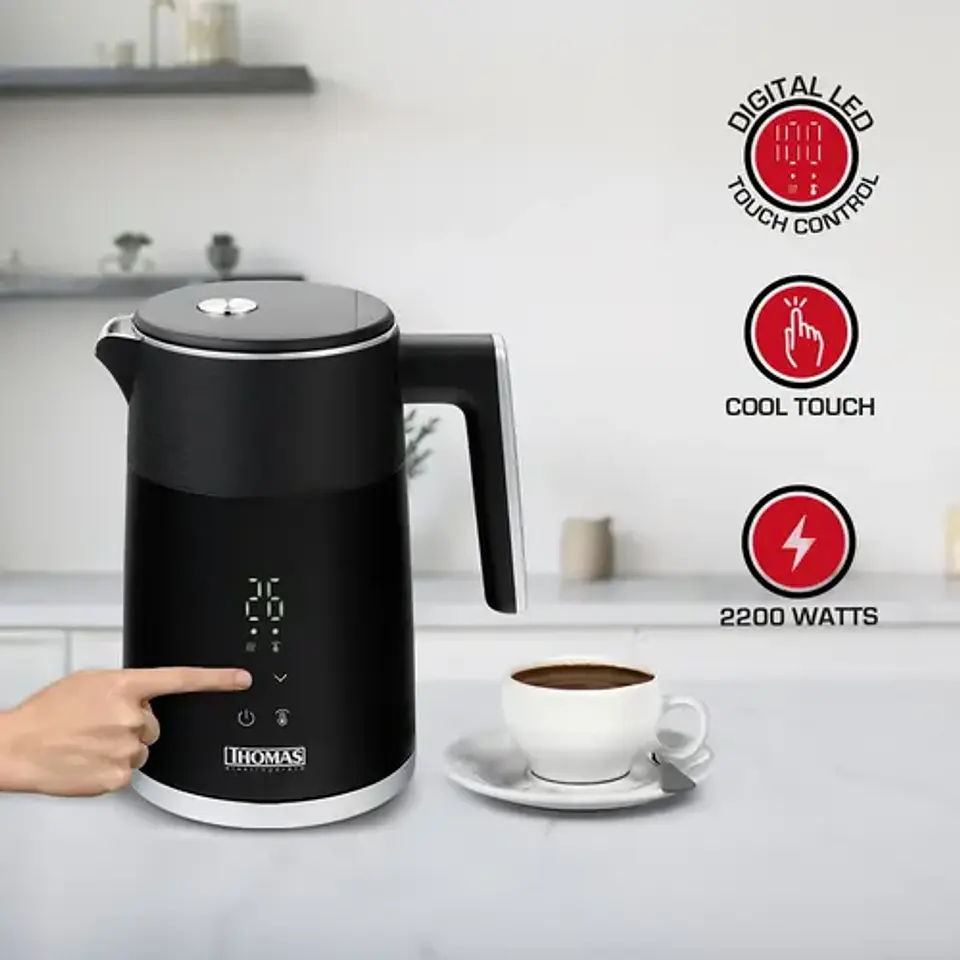 Hervidor Digital 1.5 Lts Th-6220dn Color Negro 3