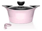 Batería Cocina Aluminio Fundido 7 Piezas Fortis Rosado Wolf - Miniatura 3