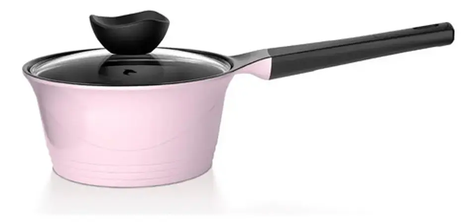 Batería Cocina Aluminio Fundido 7 Piezas Fortis Rosado Wolf 4