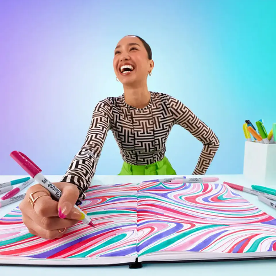 24 Marcadores Sharpie Glam Pop Colores Surtidos 6