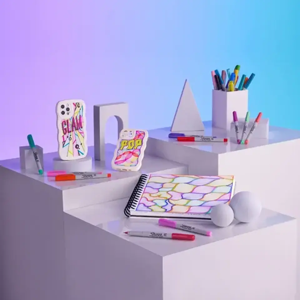24 Marcadores Sharpie Glam Pop Colores Surtidos 7