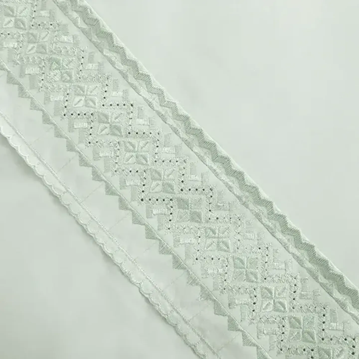 Set De Sábanas Microfibra Broderie 2.0 Plazas Verde 3