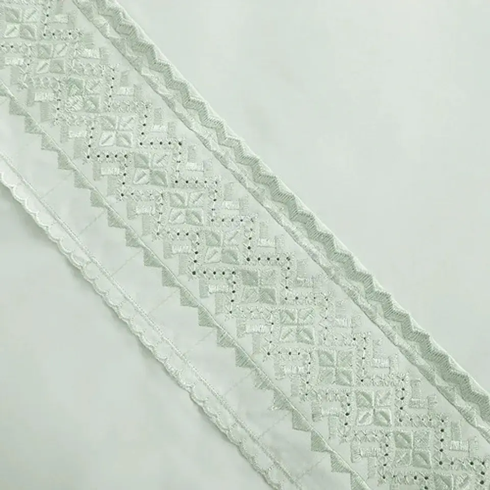 Set De Sábanas Microfibra Broderie 1.5 Plazas Verde 3