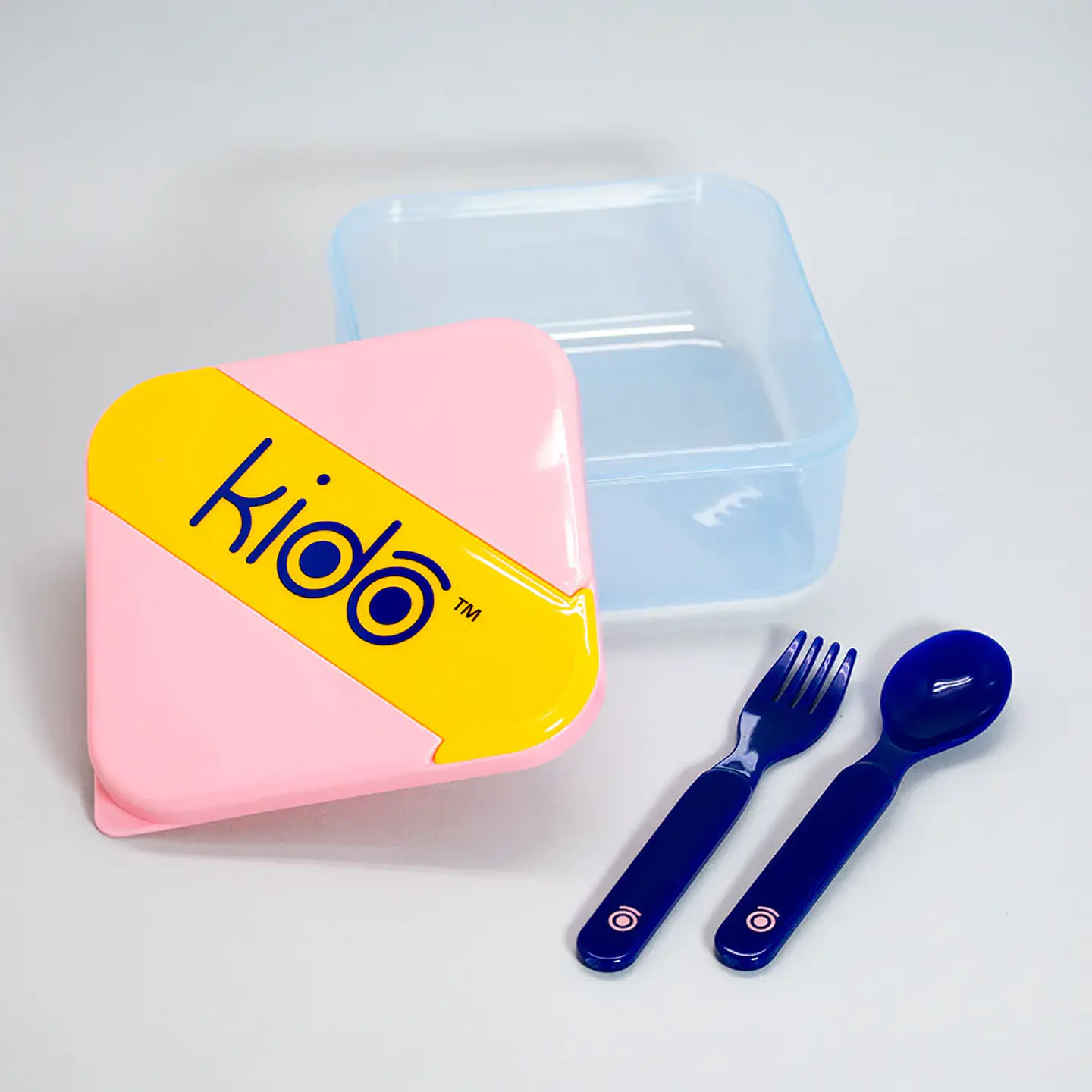 Hermético Kido Con Cubiertos 850ml Libre Bpa 4