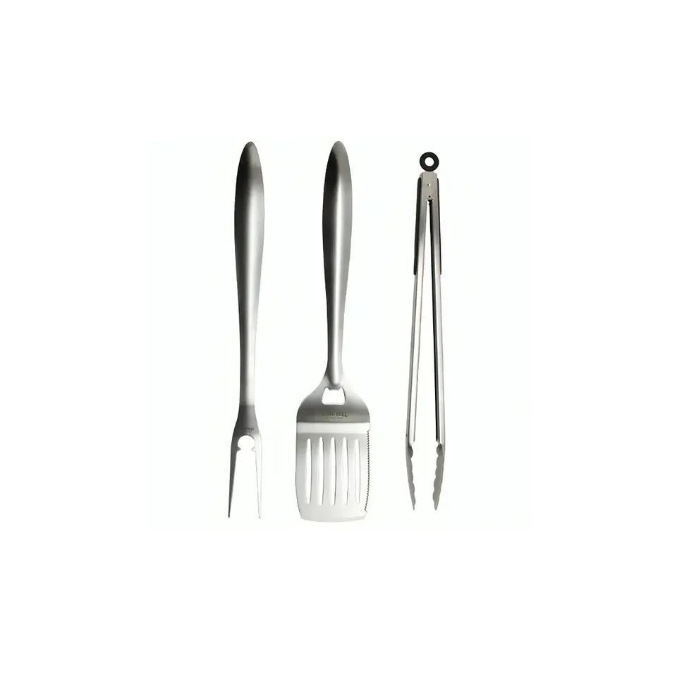 Pack 3 Piezas Asado Acero Black Bull Cocina Profesional 1