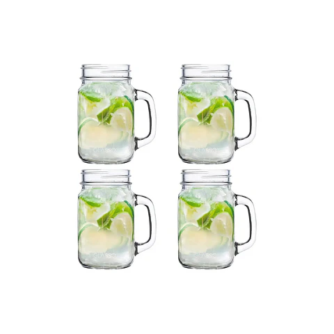 Set 4 Vasos Jarras Mojito Aperitivos 450 Ml