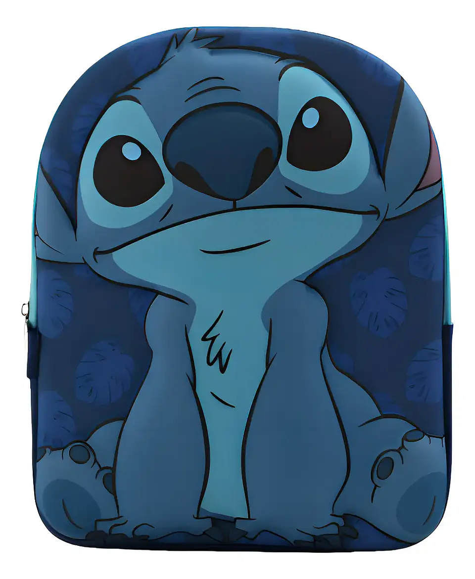Mochila Escolar Stitch 3D Intek 3