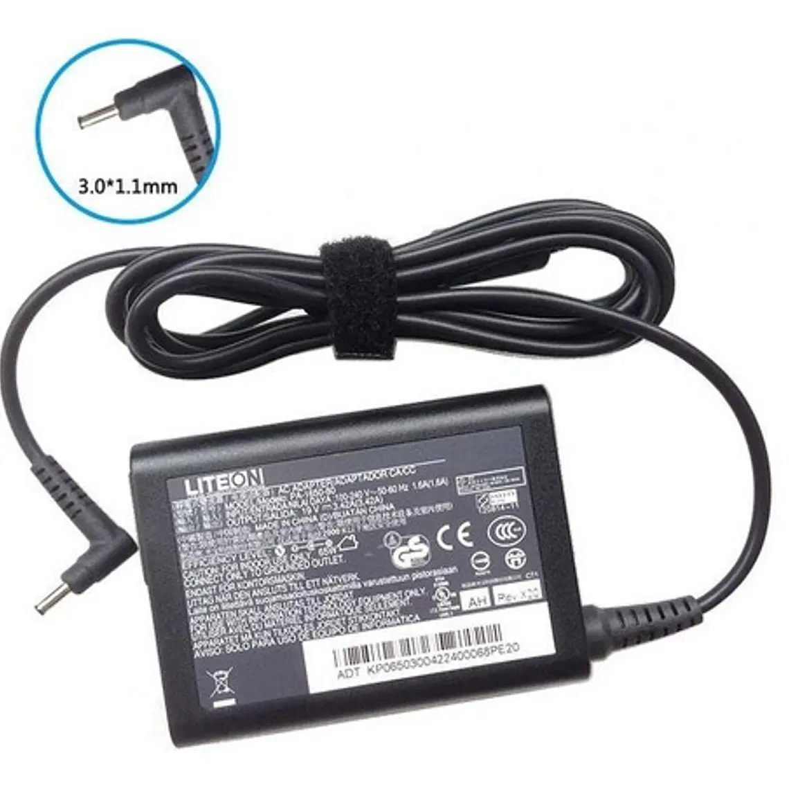 Cargador Acer - Liteon 19v 3.42a 3.0x1.1mm Flexacomp 2