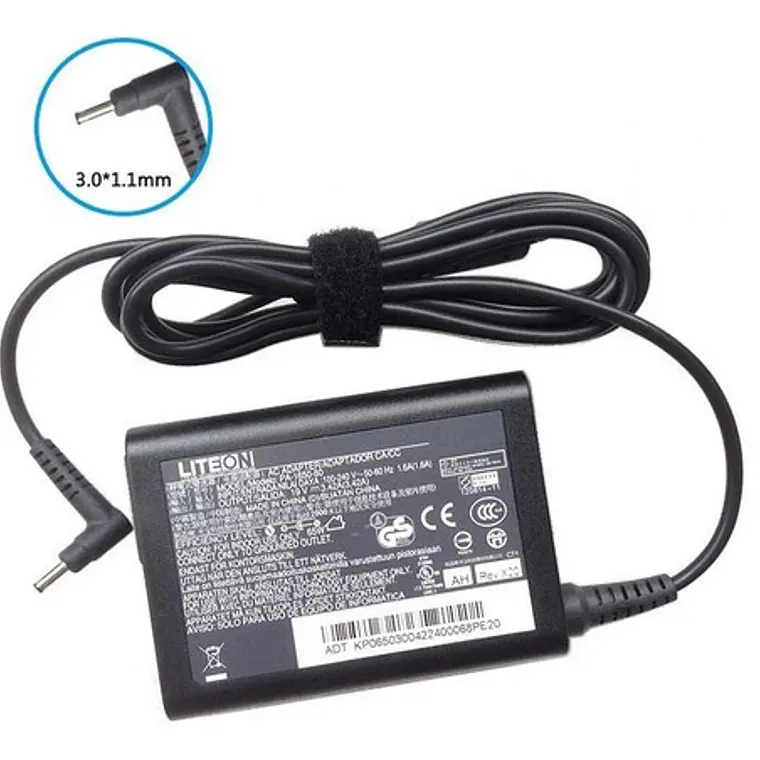 Cargador Acer - Liteon 19v 3.42a 3.0x1.1mm Flexacomp 2