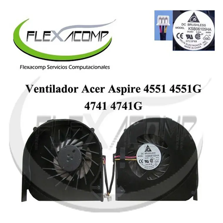 Ventilador Acer Aspire 4551 4551g 4741 4741g 1