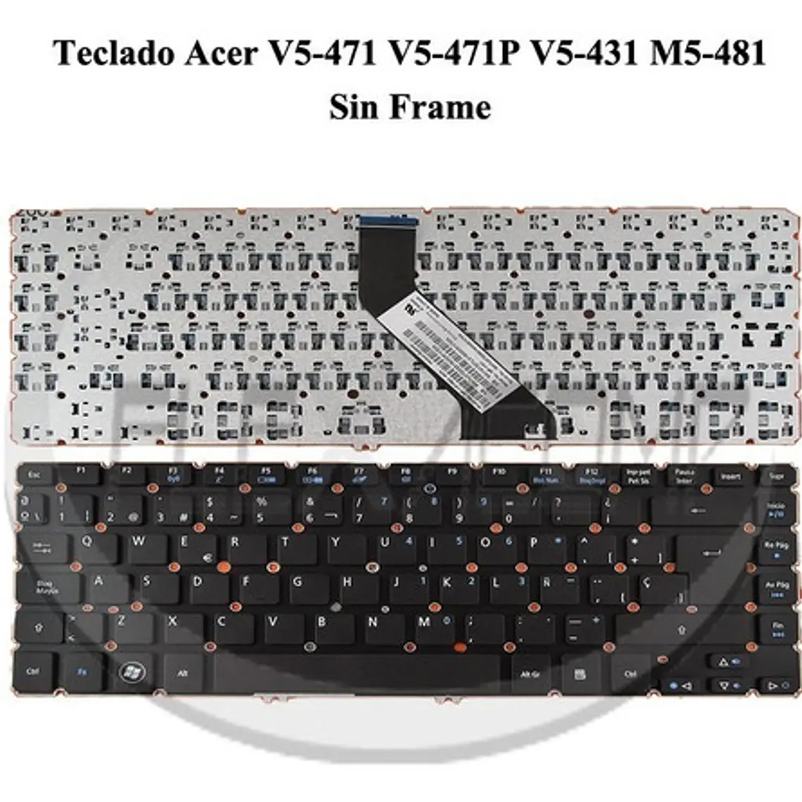 Teclado Acer V5-471 V5-471p V5-431 M5-481 Sin Frame 1