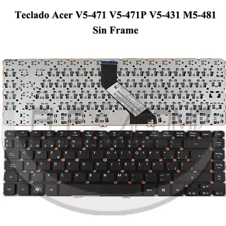 Teclado Acer V5-471 V5-471p V5-431 M5-481 Sin Frame 1