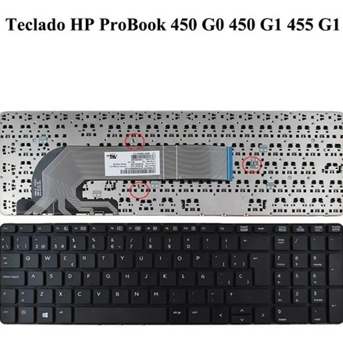 Teclado Hp Probook 450 G0 450 G1 455 G1 Sin Frame 1
