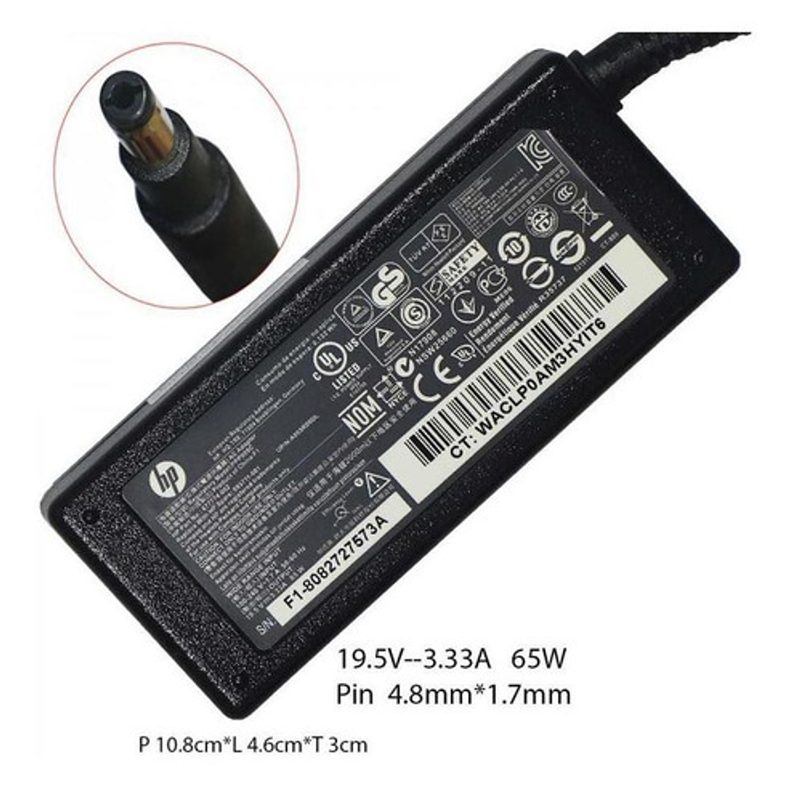 Cargador Original Hp 19.5v 3.33a Ultrabook Spectre Sleekbook 1