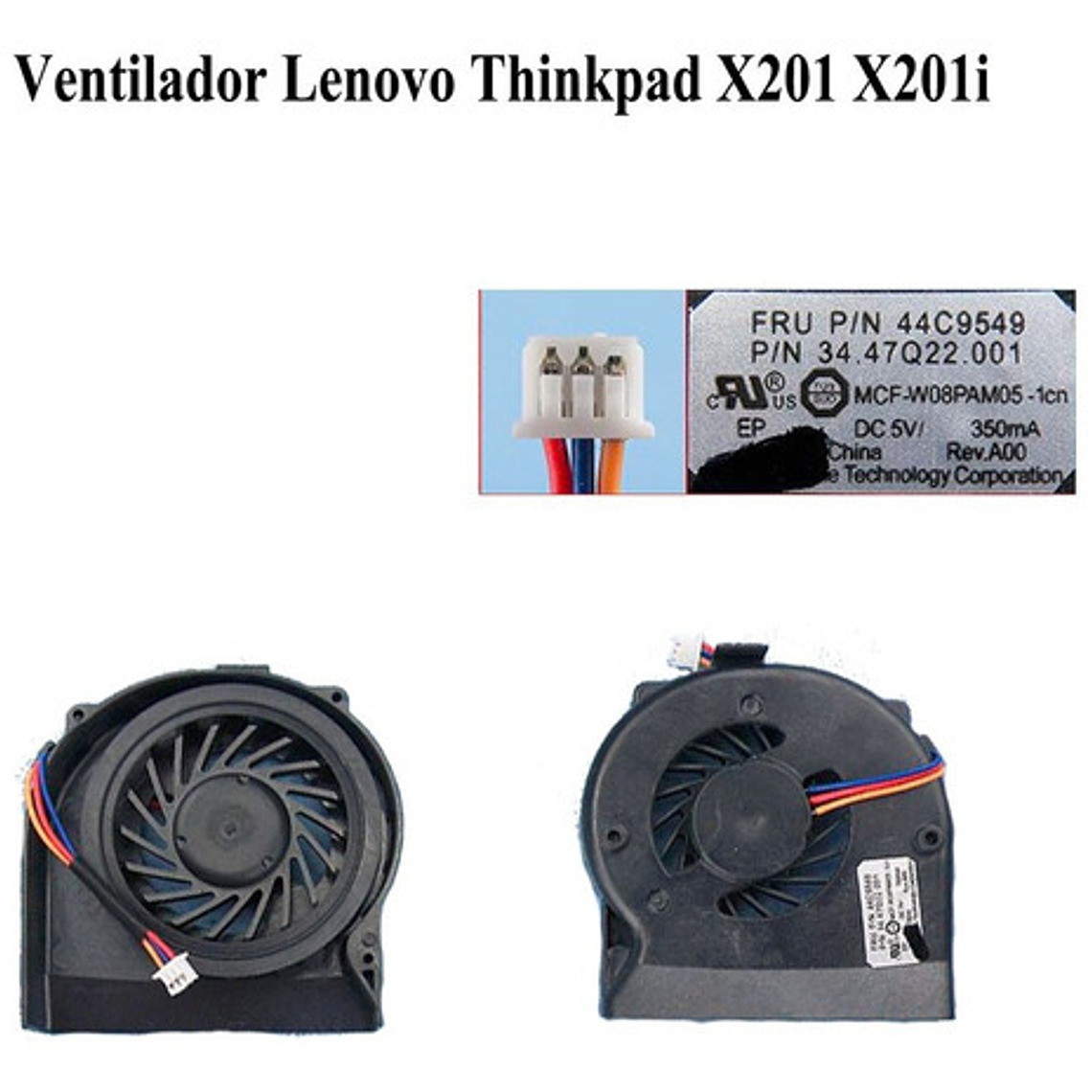Ventilador Lenovo X201 X201i  Envio Gratis Flexacomp 1