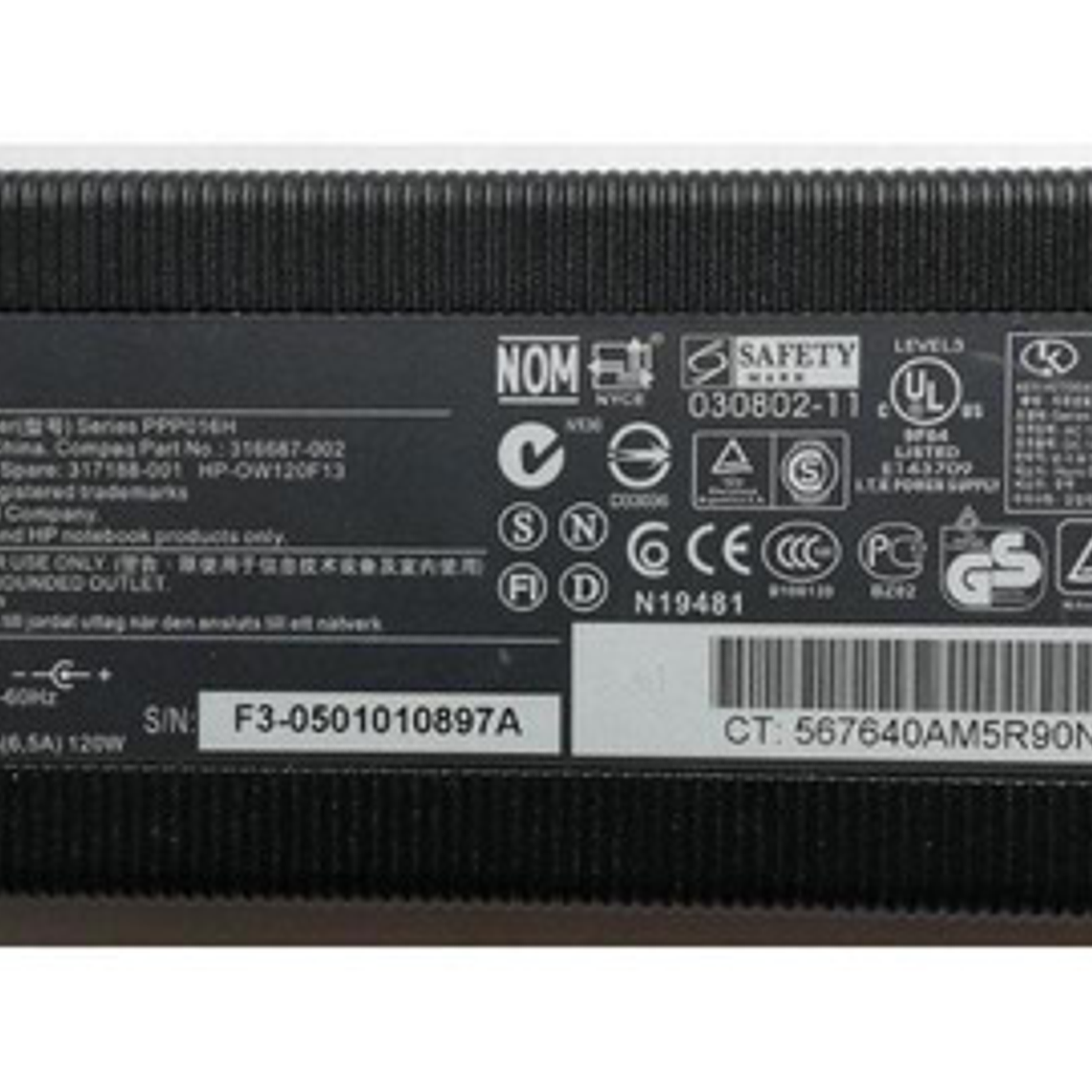 Cargador Hp 18.5v 6.5a 120w 1