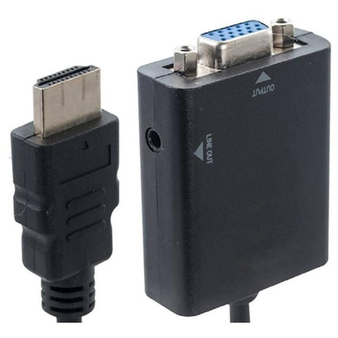 Cable Adaptador Hdmi A Vga Con Salida De Audio 1