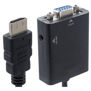 Cable Adaptador Hdmi A Vga Con Salida De Audio