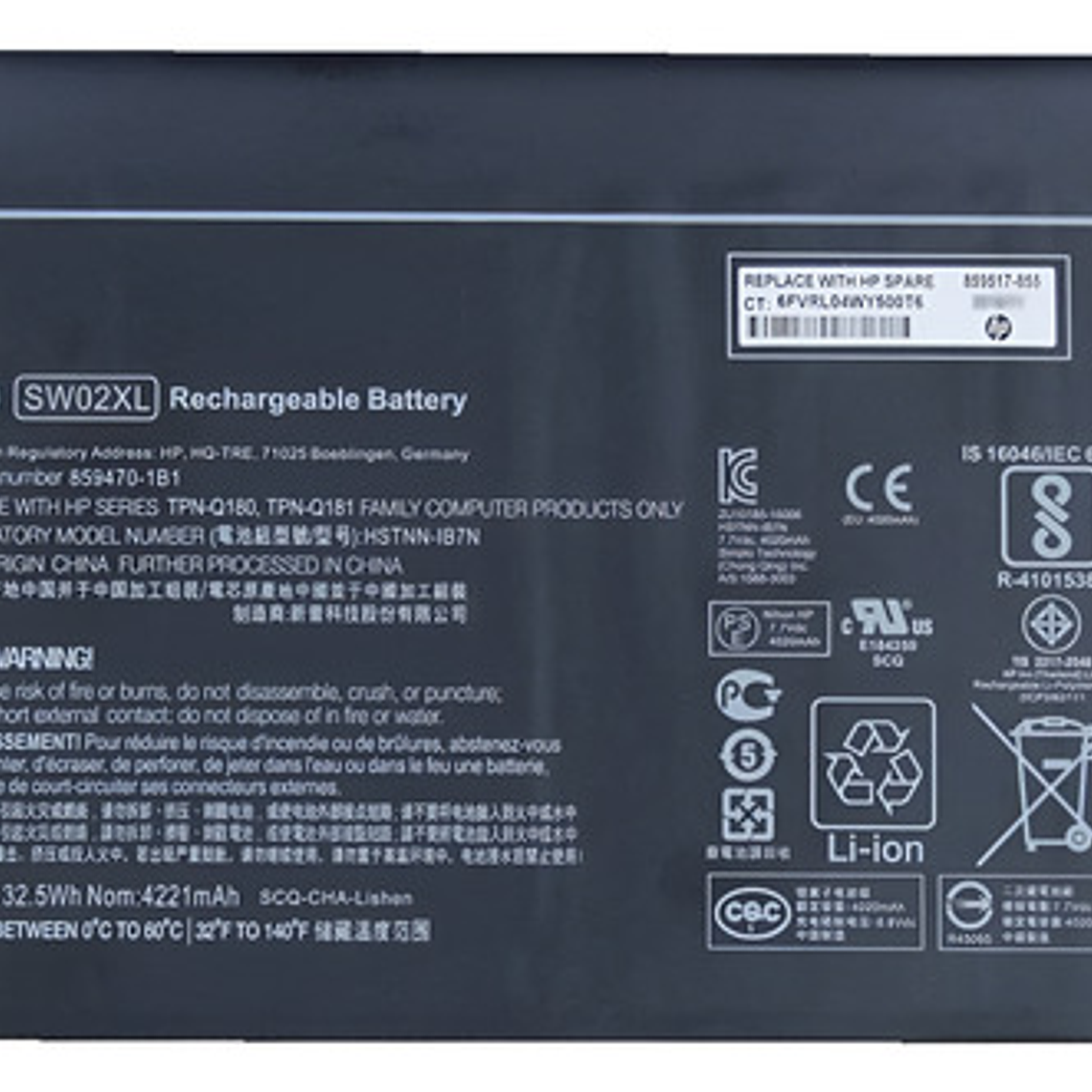 Bateria Original Hp X2 210 G2 10-p 2 Celdas Sw02xl 1