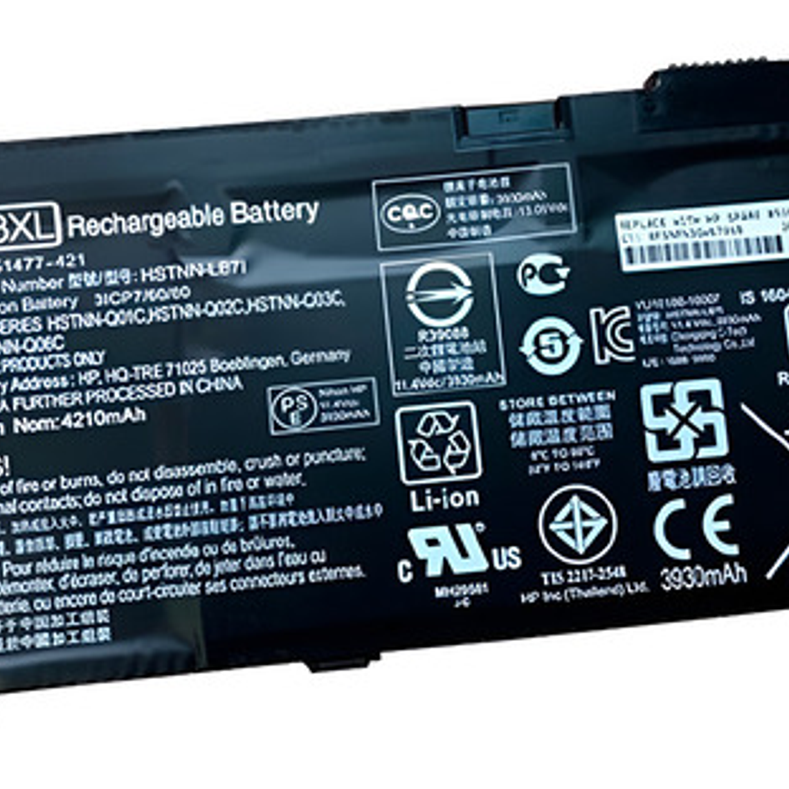 Bateria Rr03xl Hp 430 G4 G5 440 G4 440 G5 450 G4 450 G5 455 1