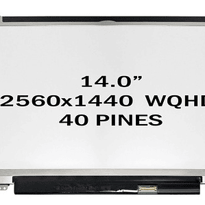 Pantalla 14.0 Lenovo X1 Carbon T470p T470s Wqhd 2560x1440