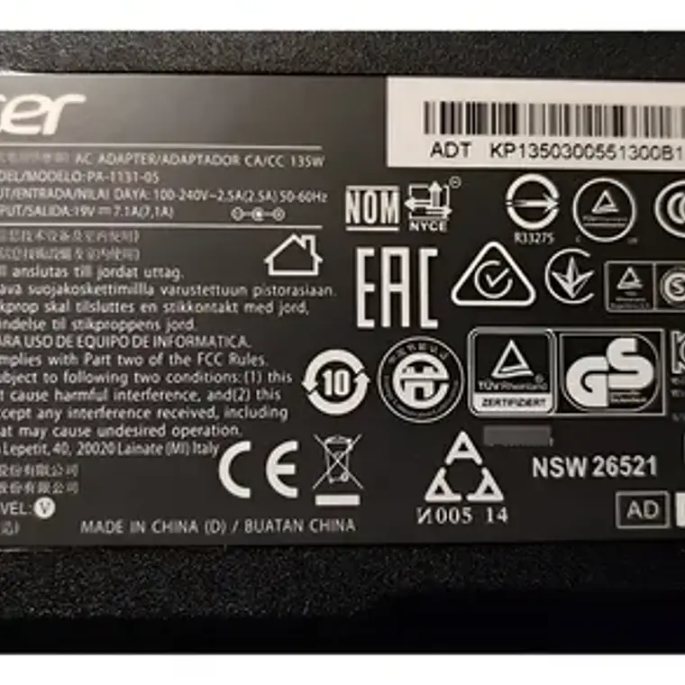 Cargador Para Acer Nitro 5 N18c4 1