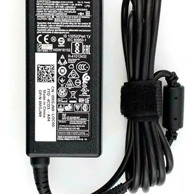 Cargador Dell Original 19.5v 3.34a 4.5x3.0mm 65w 1