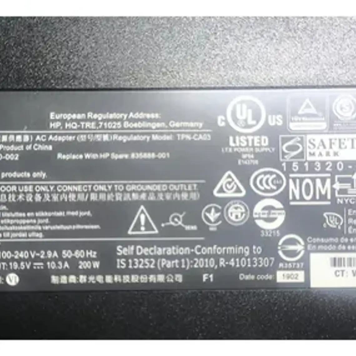 Cargador Para Hp Hp 15-dc0007la 4