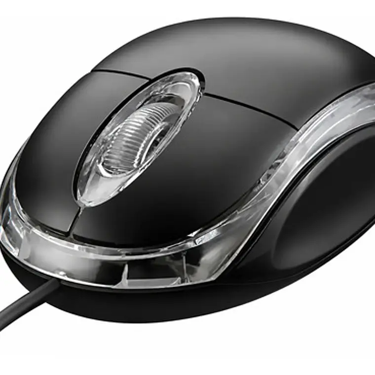Mouse Optico Wired Usb Scroll Generico Color Negro 1