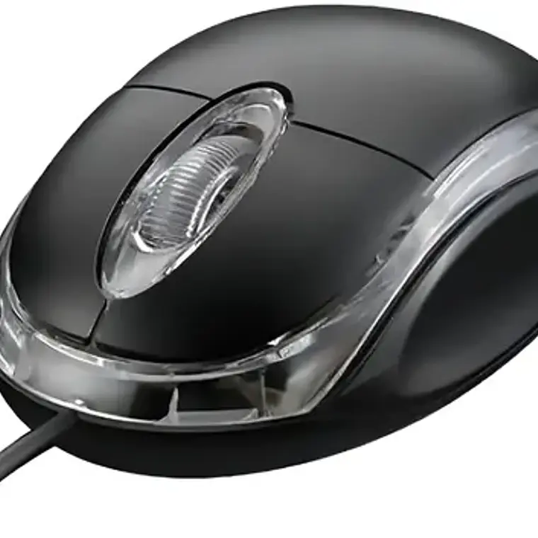 Mouse Optico Wired Usb Scroll Generico Color Negro 1