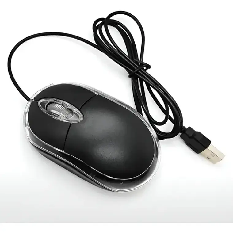 Mouse Optico Wired Usb Scroll Generico Color Negro 2