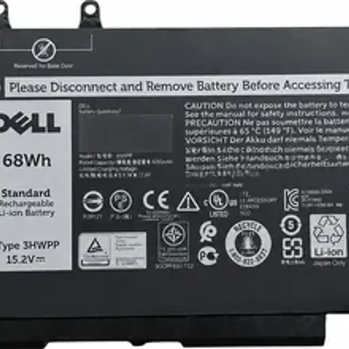 Bateria Para Dell Inspiron 17 7500 2-in-1 (black Únicamente) 1