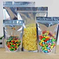 50 Bolsas Doypack 10x15x3 Cm Aluminio Full ventana - Miniatura 5