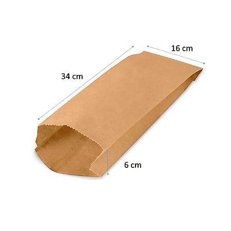 100 Bolsas De Papel Kraft Para 3 Kilos