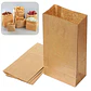 50 Bolsas 9x6x18 cm Papel Kraft Con Base - Miniatura 3