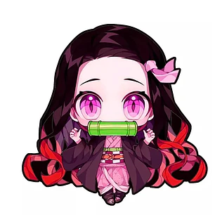 Stickers 3D Lenticular Nezuko Kimetsu No Yaiba 2